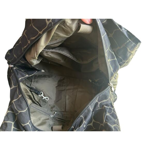 Baggallini‎ Shoulder Bag Nylon Animal Print Black - Picture 7 of 8